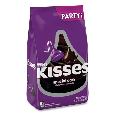 HERSHEYS KISSES Special Dark Chocolate Candy, Party Pack, 32.1 oz Bag 13462